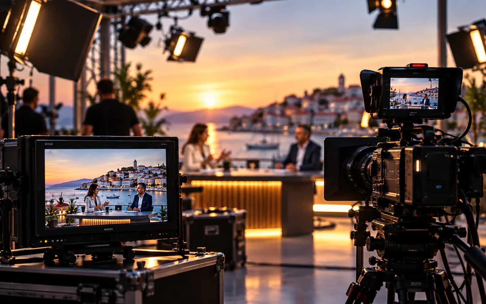 Ayvalık TV için yayın seti görseli